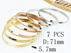 HY Wholesale Bangles Jewelry Stainless Steel 316L Popular Bangle-HY58B0724HLA