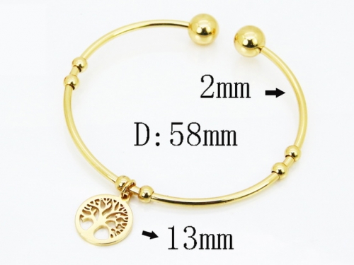 HY Wholesale Bangles Jewelry Stainless Steel 316L Popular Bangle-HY58B0687AJL