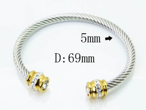 HY Wholesale Bangles Jewelry Stainless Steel 316L Popular Bangle-HY12B0470OL