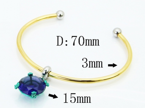 HY Wholesale Bangles Jewelry Stainless Steel 316L Popular Bangle-HY90B0733HPS