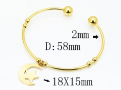 HY Wholesale Bangles Jewelry Stainless Steel 316L Popular Bangle-HY58B0693FJL