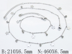 HY Wholesale Stainless Steel 316L Necklaces Bracelets Sets-HY30S0353HOL