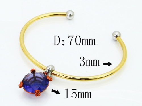 HY Wholesale Bangles Jewelry Stainless Steel 316L Popular Bangle-HY90B0730HPR