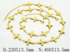 HY Wholesale Stainless Steel 316L Necklaces Bracelets Sets-HY30S0330I6L