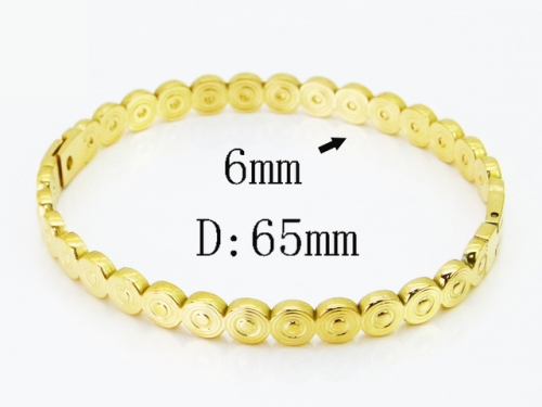 HY Wholesale Bangles Jewelry Stainless Steel 316L Popular Bangle-HY30B0412HHL