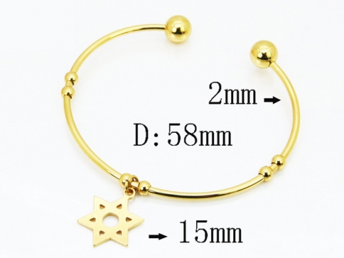 HY Wholesale Bangles Jewelry Stainless Steel 316L Popular Bangle-HY58B0690XJL