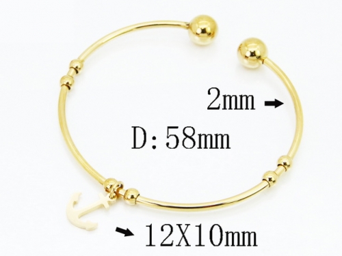 HY Wholesale Bangles Jewelry Stainless Steel 316L Popular Bangle-HY58B0699TJL