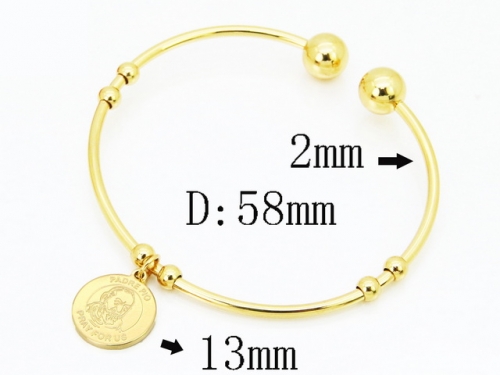HY Wholesale Bangles Jewelry Stainless Steel 316L Popular Bangle-HY58B0702KV