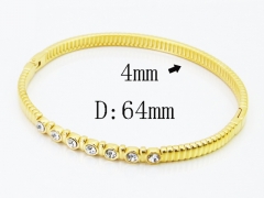 HY Wholesale Bangles Jewelry Stainless Steel 316L Popular Bangle-HY30B0417HIB