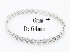 HY Wholesale Bangles Jewelry Stainless Steel 316L Popular Bangle-HY30B0409HID