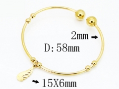 HY Wholesale Bangles Jewelry Stainless Steel 316L Popular Bangle-HY58B0698YJL