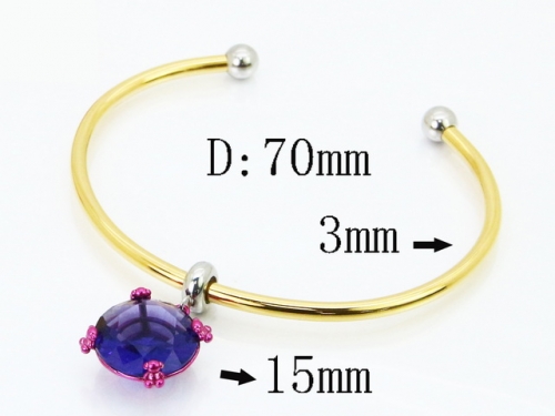 HY Wholesale Bangles Jewelry Stainless Steel 316L Popular Bangle-HY90B0736HPA