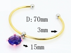 HY Wholesale Bangles Jewelry Stainless Steel 316L Popular Bangle-HY90B0731HPW