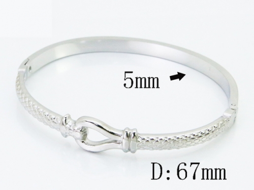 HY Wholesale Bangles Jewelry Stainless Steel 316L Popular Bangle-HY30B0405HBB