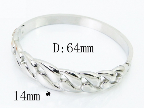 HY Wholesale Bangles Jewelry Stainless Steel 316L Popular Bangle-HY30B0419PL
