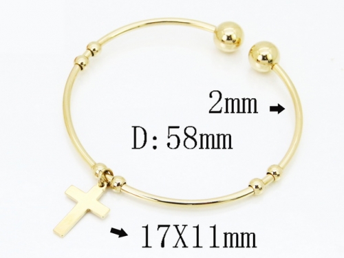 HY Wholesale Bangles Jewelry Stainless Steel 316L Popular Bangle-HY58B0700RJL