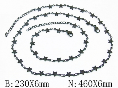 HY Wholesale Stainless Steel 316L Necklaces Bracelets Sets-HY39S0131HXX