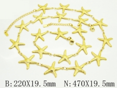 HY Wholesale Stainless Steel 316L Necklaces Bracelets Sets-HY30S0329IM5