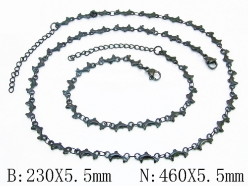 HY Wholesale Stainless Steel 316L Necklaces Bracelets Sets-HY39S0132HXZ