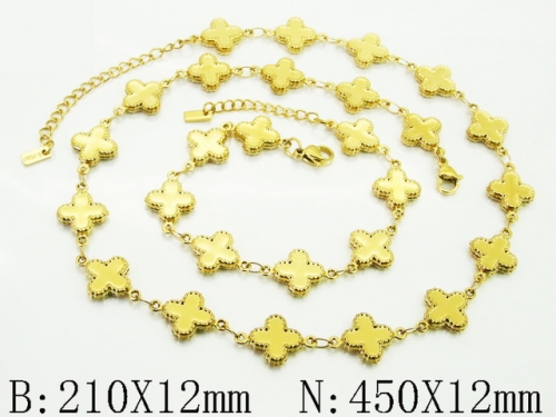 HY Wholesale Stainless Steel 316L Necklaces Bracelets Sets-HY30S0344IM5