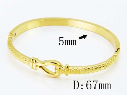 HY Wholesale Bangles Jewelry Stainless Steel 316L Popular Bangle-HY30B0406HIV