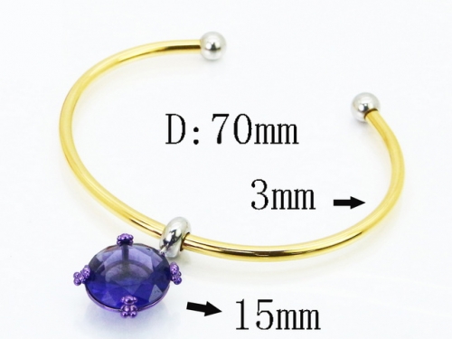 HY Wholesale Bangles Jewelry Stainless Steel 316L Popular Bangle-HY90B0734HPD