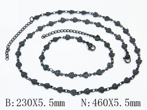 HY Wholesale Stainless Steel 316L Necklaces Bracelets Sets-HY39S0130HVV