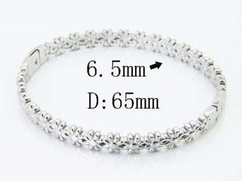 HY Wholesale Bangles Jewelry Stainless Steel 316L Popular Bangle-HY30B0413PL