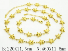 HY Wholesale Stainless Steel 316L Necklaces Bracelets Sets-HY30S0335IML