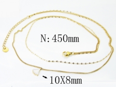 HY Wholesale Stainless Steel 316L Jewelry Popular Necklaces-HY04N0275HID