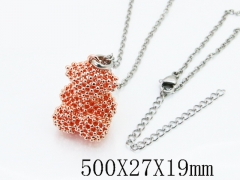 HY Wholesale Stainless Steel 316L Jewelry Popular Necklaces-HY90N0354HNV