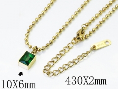 HY Wholesale Stainless Steel 316L Jewelry Popular Necklaces-HY04N0244PC