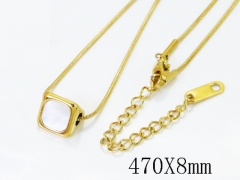 HY Wholesale Stainless Steel 316L Jewelry Popular Necklaces-HY04N0248HLA