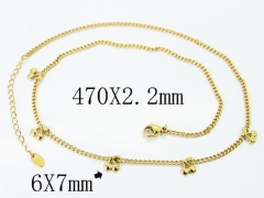 HY Wholesale Stainless Steel 316L Jewelry Popular Necklaces-HY04N0164HMX