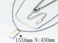 HY Wholesale Stainless Steel 316L Jewelry Popular Necklaces-HY04N0215HZZ