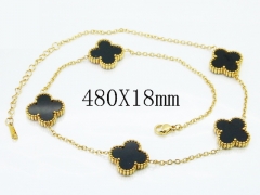 HY Wholesale Stainless Steel 316L Jewelry Popular Necklaces-HY35N0764HIB