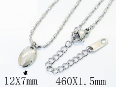 HY Wholesale Stainless Steel 316L Jewelry Popular Necklaces-HY04N0212PD
