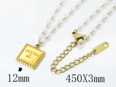 HY Wholesale Stainless Steel 316L Jewelry Popular Necklaces-HY04N0228HJS