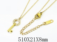 HY Wholesale Stainless Steel 316L Jewelry Popular Necklaces-HY04N0259HIG
