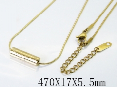 HY Wholesale Stainless Steel 316L Jewelry Popular Necklaces-HY04N0262OG