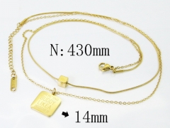HY Wholesale Stainless Steel 316L Jewelry Popular Necklaces-HY04N0279HID