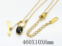 HY Wholesale Stainless Steel 316L Jewelry Popular Necklaces-HY04N0254HDD