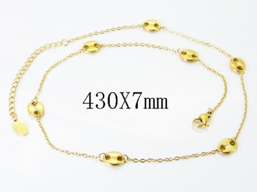 HY Wholesale Stainless Steel 316L Jewelry Popular Necklaces-HY04N0270HIA