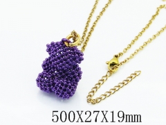 HY Wholesale Stainless Steel 316L Jewelry Popular Necklaces-HY90N0368HOA