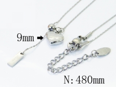 HY Wholesale Stainless Steel 316L Jewelry Popular Necklaces-HY04N0205PX