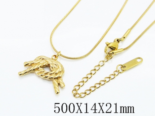 HY Wholesale Stainless Steel 316L Jewelry Popular Necklaces-HY59N0158ML
