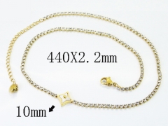 HY Wholesale Stainless Steel 316L Jewelry Popular Necklaces-HY04N0160HIW