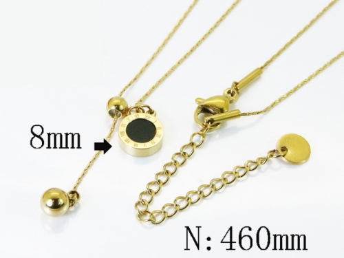 HY Wholesale Stainless Steel 316L Jewelry Popular Necklaces-HY04N0257PX