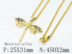 HY Wholesale Stainless Steel 316L Jewelry Popular Necklaces-HY02N0115ZNL