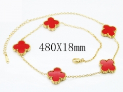 HY Wholesale Stainless Steel 316L Jewelry Popular Necklaces-HY35N0766HIC